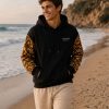 Retro Floral Sleeve Hoodie