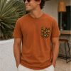 Plain T-shirt with Retro Pocket