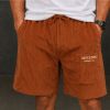 Akkedis Corduroy Shorts Unisex