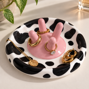 Cow Print Jewellery Dish