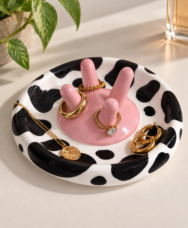 Cow Print Jewellery Dish